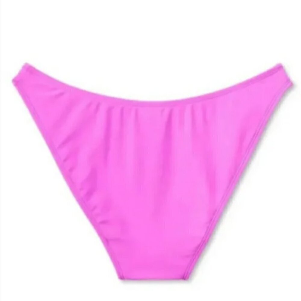NWT Wild Fable Hot Orchid Cheeky Low Rise Bikini Bottom -Size XXS - Picture 2 of 4